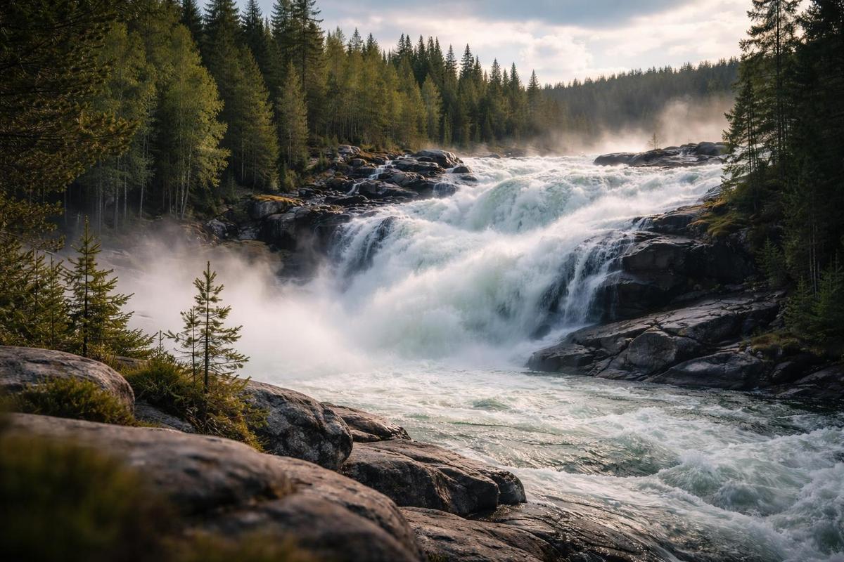 Chutes d&rsquo;eau de Storforsen : guide pour comprendre et visiter